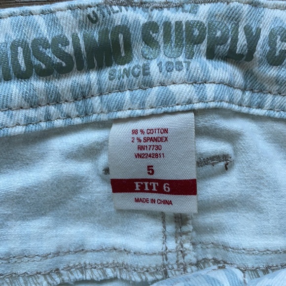 Mossimo Supply Co. Blue Leopard Cheetah Print Women’s Midrise Skinny Jeans - Picture 6 of 8